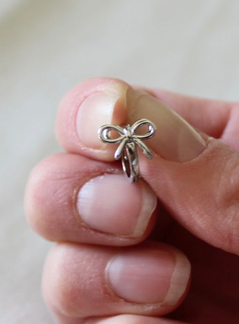Bow Hoop Earring
