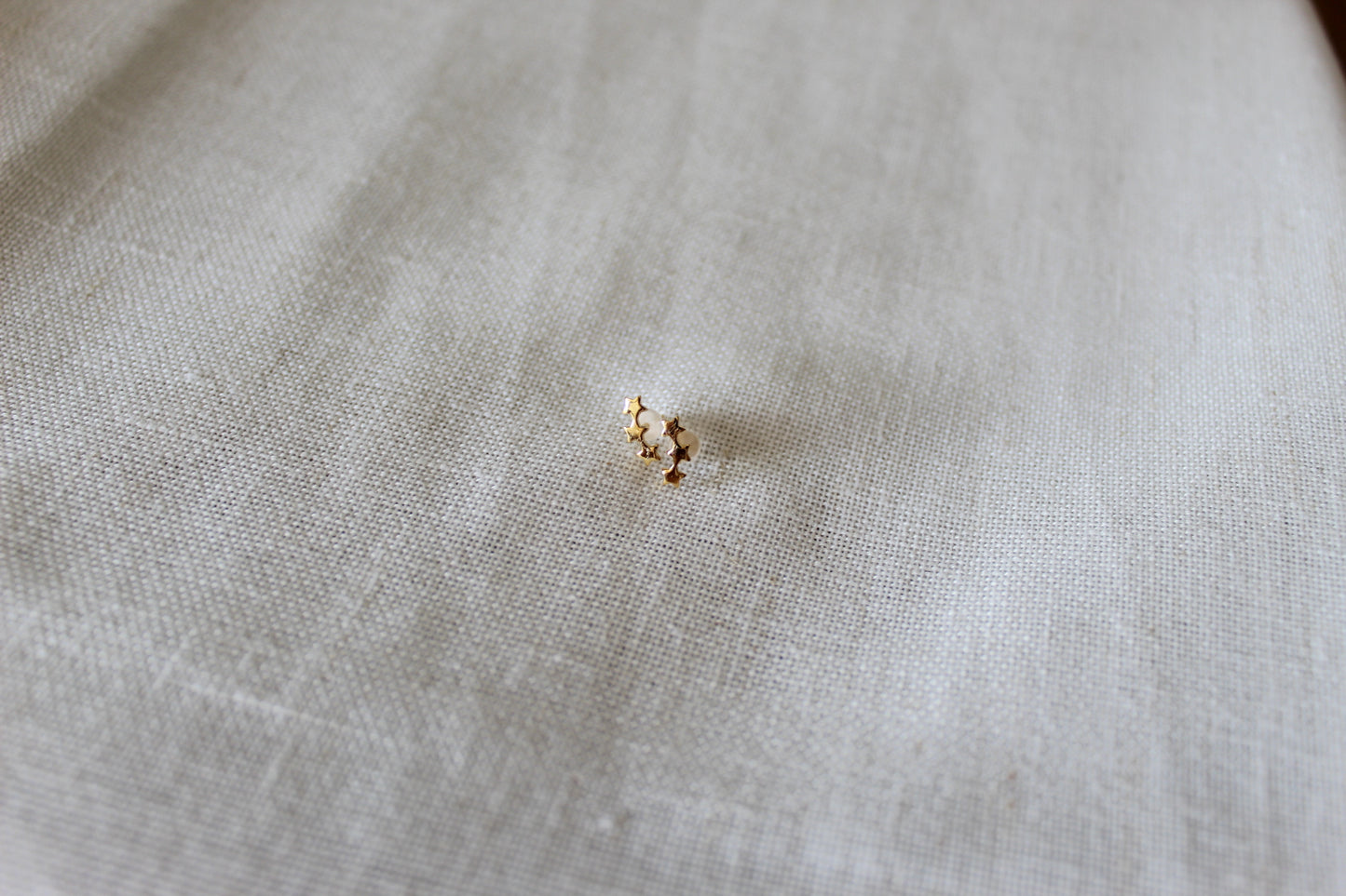 Triple Star Stud Earring