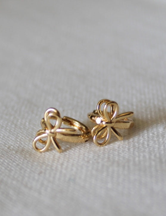 Bow Hoop Earring