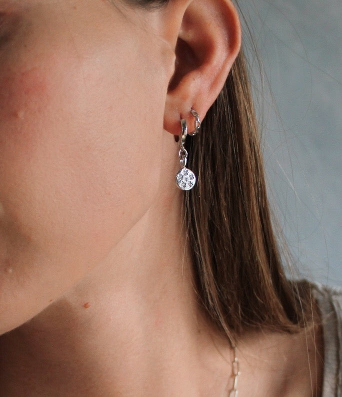 Silver Stars Earring