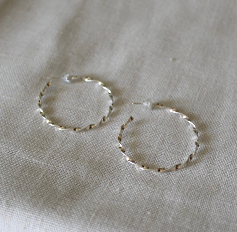 Twisted Hoop Earrings