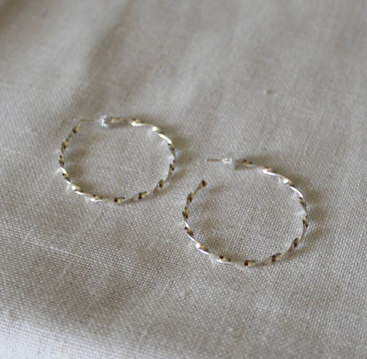 Twisted Hoop Earrings