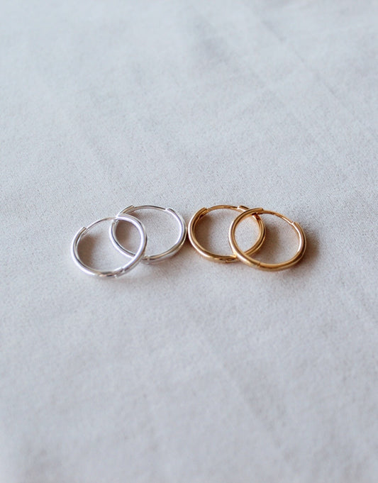 Skinny Hoop Earrings