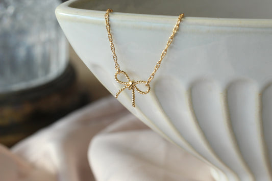 Amy March Bow Necklace