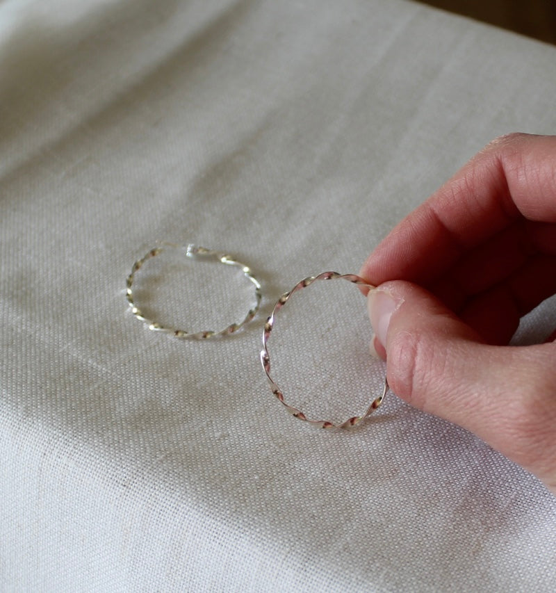 Twisted Hoop Earrings