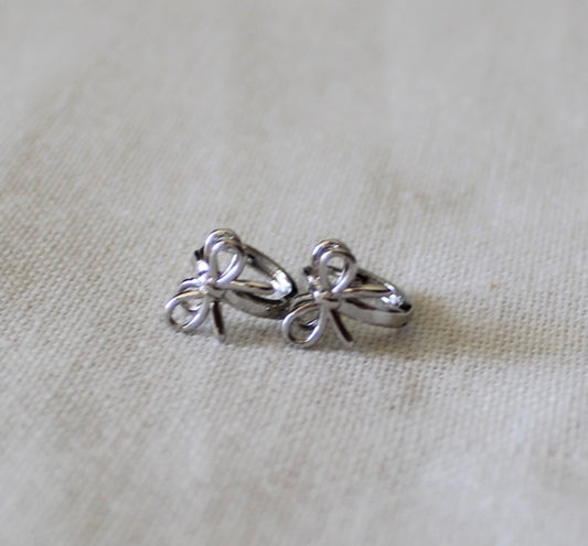 Bow Hoop Earring