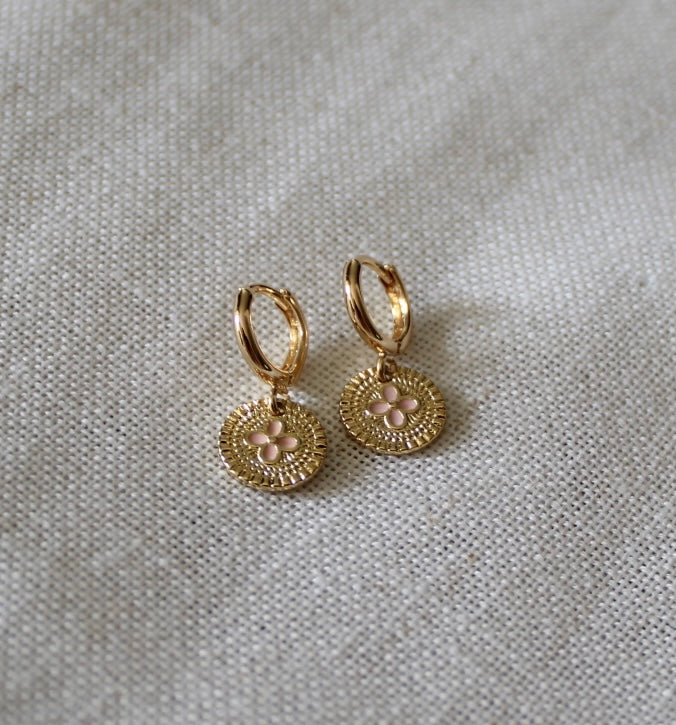 Clover Hoop Earring