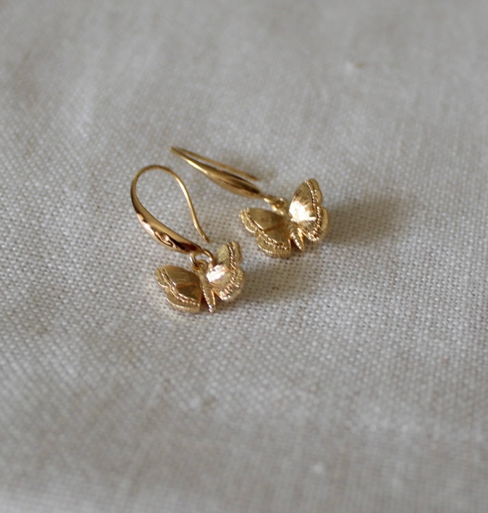 Gold Butterfly Earring